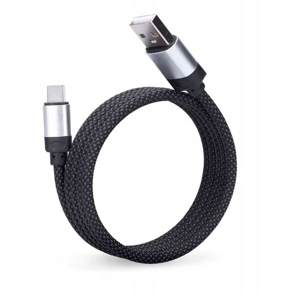 Solight magnetický USB-C kabelis, USB 2.0 A konektor - USB-C konektor, 1m