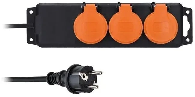 Solight ilgintuvas IP44 3 lizdai 10m