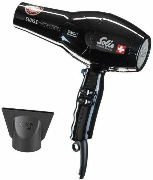 SLS Solis Swiss Perfection plaukų džiovintuvas 2300 W Juoda