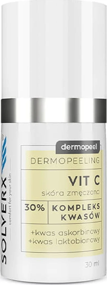Solverx SOLVERX DERMOPEEL šveitiklis su 20 % askorbo rūgštimi, 30 ml