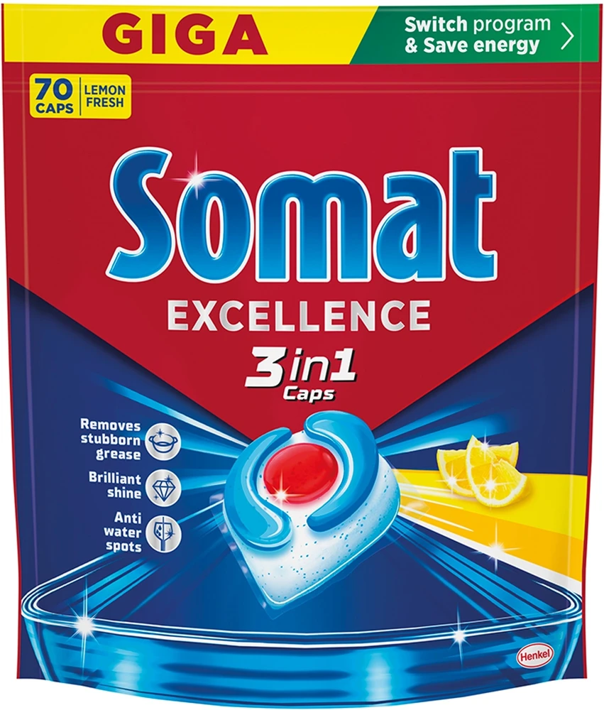 KAPSULĖS INDAPLOVIŲ SOMAT LEMON 70 VNT
