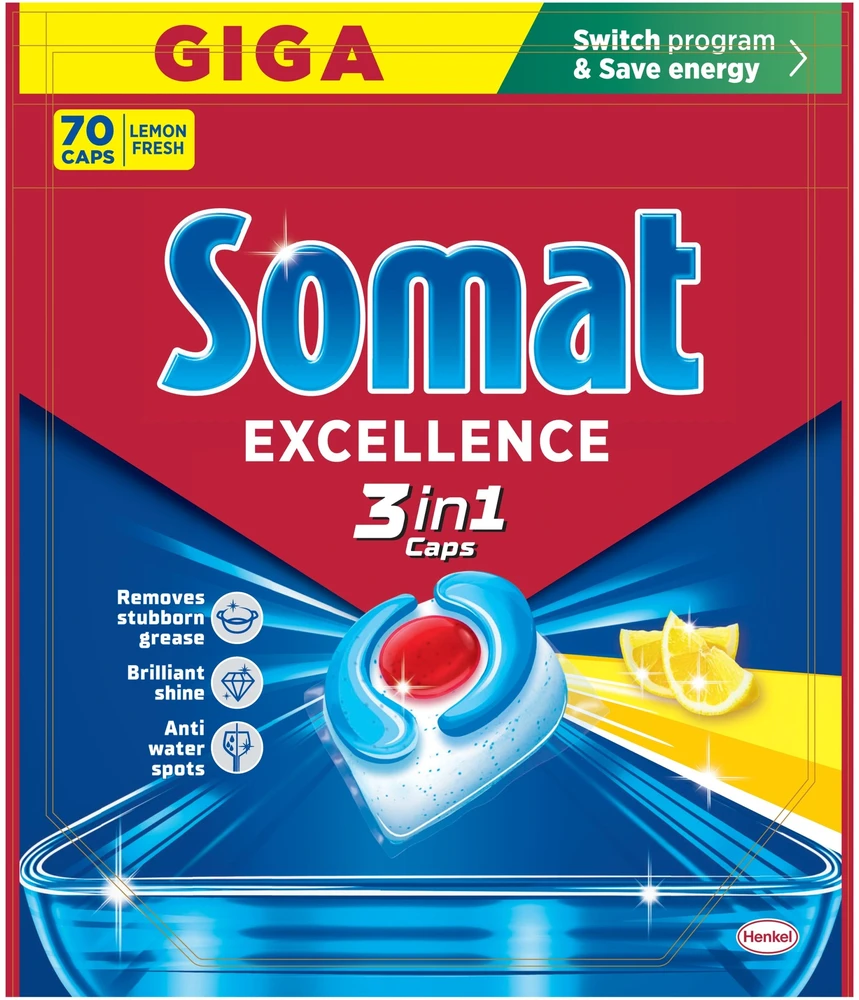 KAPSULĖS INDAPLOVIŲ SOMAT LEMON 70 VNT