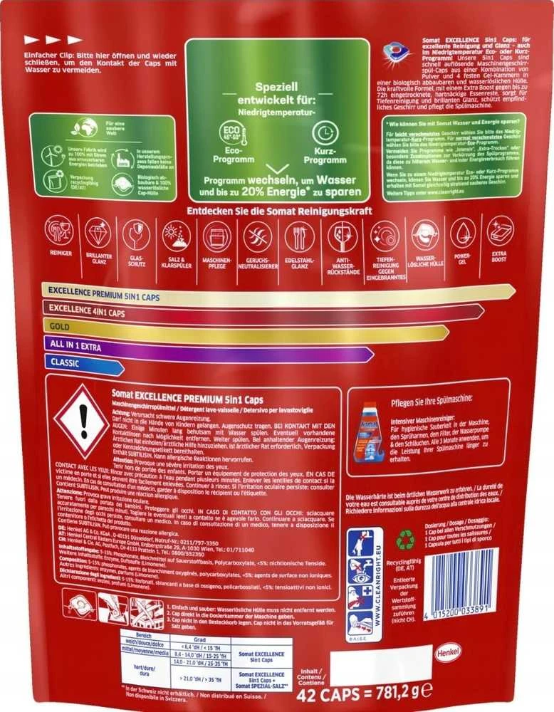 KAPSULĖS INDAPLOVIŲ SOMAT PREMIUM 42VNT