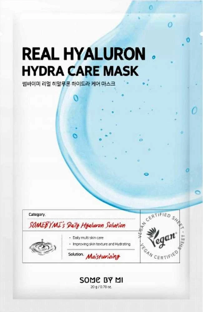 SOME BY MI Real Hyaluron Hydra Care Mask - intensyviai drėkinanti lakštinė kaukė su hialurono rūgštimi, 1 vnt