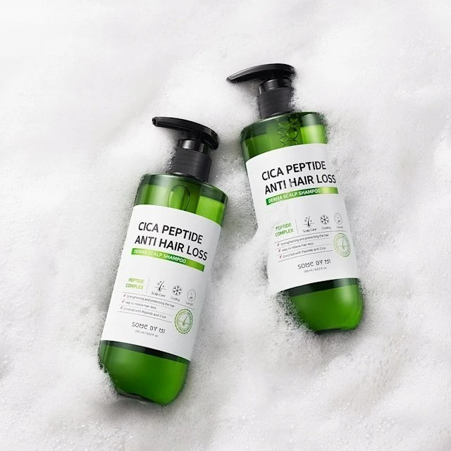 „Some By Mi“ – „Cica Peptide“ šampūnas nuo plaukų slinkimo, skirtas galvos odai ir galvos odai, 285 ml