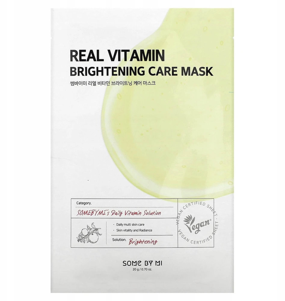 „Some By Mi Real“ vitaminų skaistinamoji kaukė, 20 g