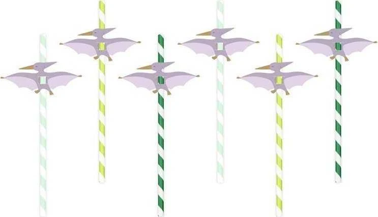 PartyDeco pterodaktilo šiaudeliai 19,5 cm mišinio A6 25943