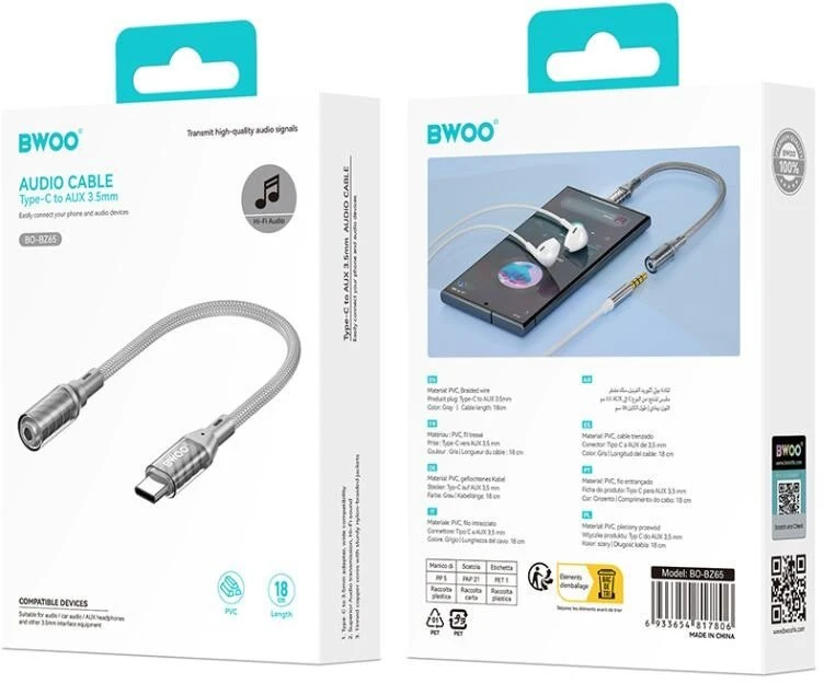 BWOO Adapteris Type C į 3.5MM jungtį BZ65