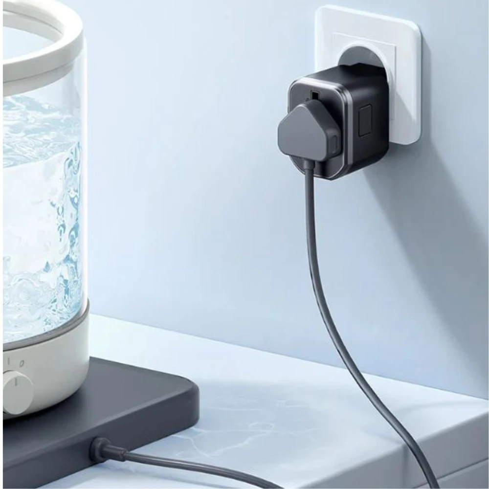 Įkroviklis Somostel Somostel maitinimo adapteris visam pasauliui 2x USB / Type-C 20W QC PD juodas SMS-Q43 (35522)