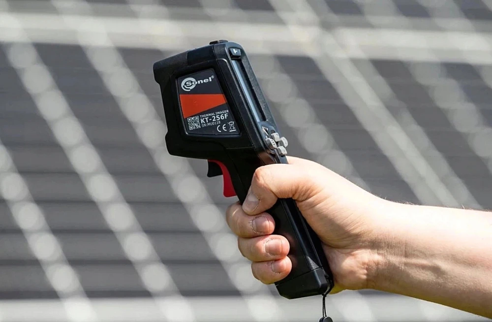 Sonel įrankių rinkinys MPI-536 WMPLMPI536 elektros instaliacijos parametrų matuoklis su KT-256F WMGBKT256F terminio vaizdo kamera