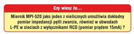 Sonel MPI-520 daugiafunkcinis elektros instaliacijos parametrų matuoklis (WMPI520)