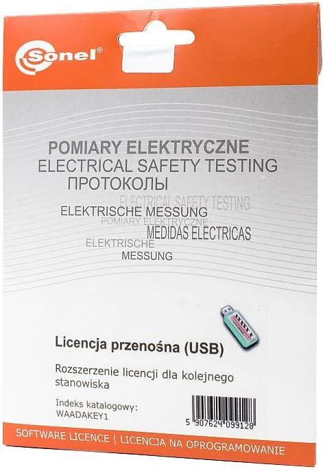 Sonel USB nešiojamoji licencija PE5 programoms (WAADAKY1)