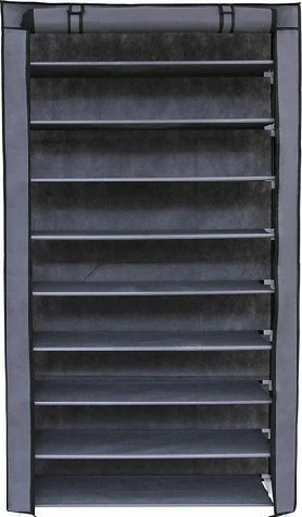 Songmics Batų stovas su dangčiu 88 cm Pilka