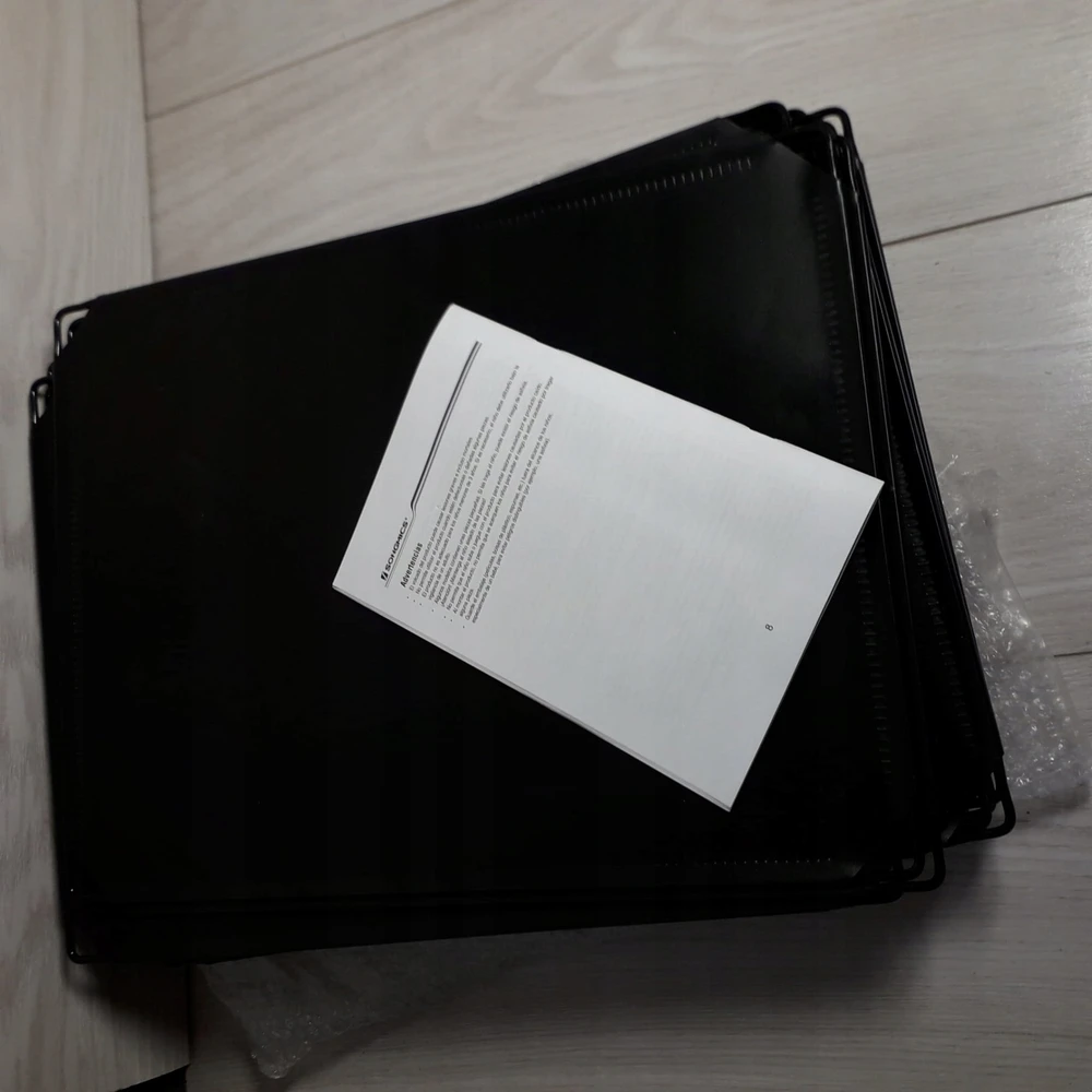 Songmics Aukšta plastikinė batų lentyna juoda