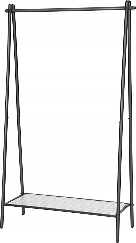SONGMICS pastatoma drabužių kabykla su lentyna, 92,5 x 33,5 x 155 cm, HSR23BK