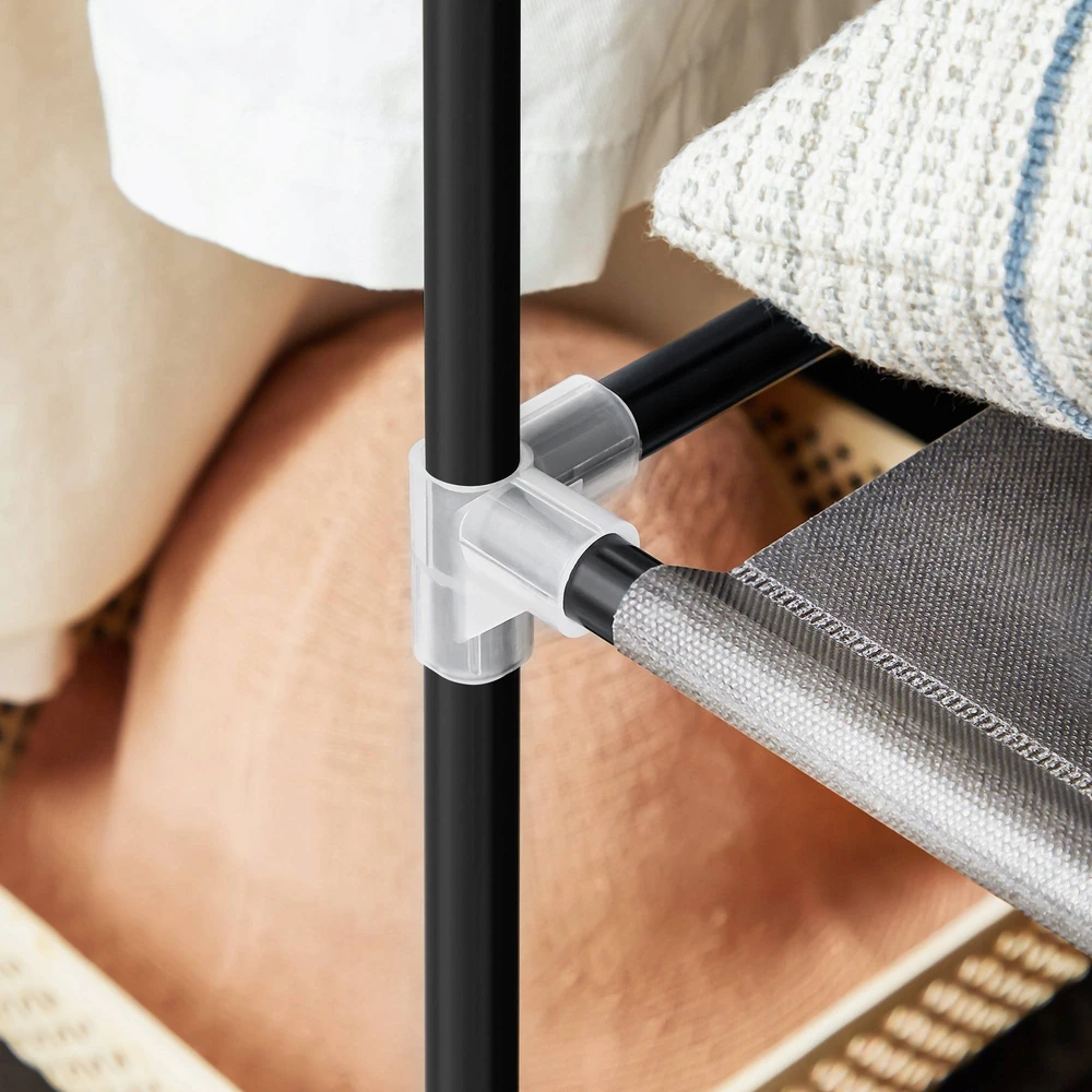 SONGMICS drabužių spinta su 12 lentynų ir kabykla, 150 × 45 × 175 cm, pilka, LSF03G