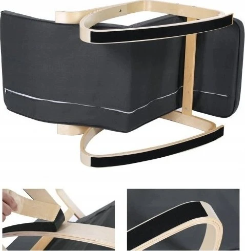 SONGMICS supamasis fotelis su 5 padėčių reguliuojama kojų atrama, iki 150 kg, LYY10G