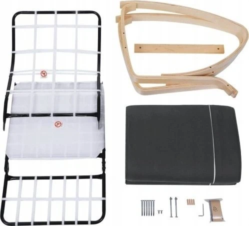 SONGMICS supamasis fotelis su 5 padėčių reguliuojama kojų atrama, iki 150 kg, LYY10G