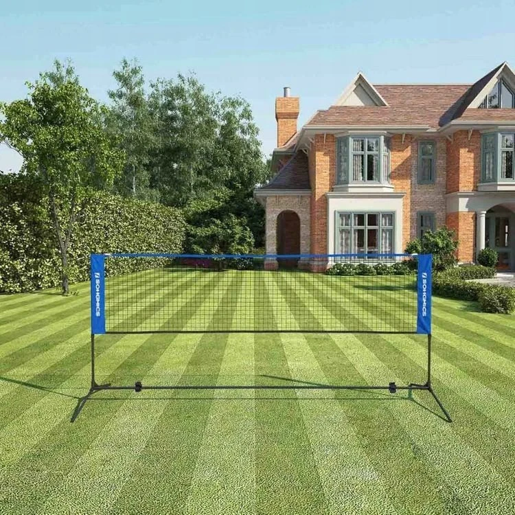 Songmics Badmintono tinklas 3 m mėlynos spalvos
