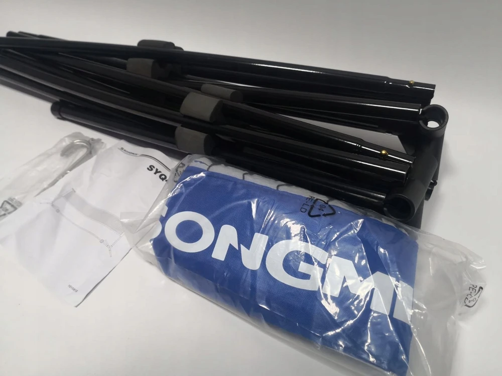 Songmics Badmintono tinklas 3 m mėlynos spalvos