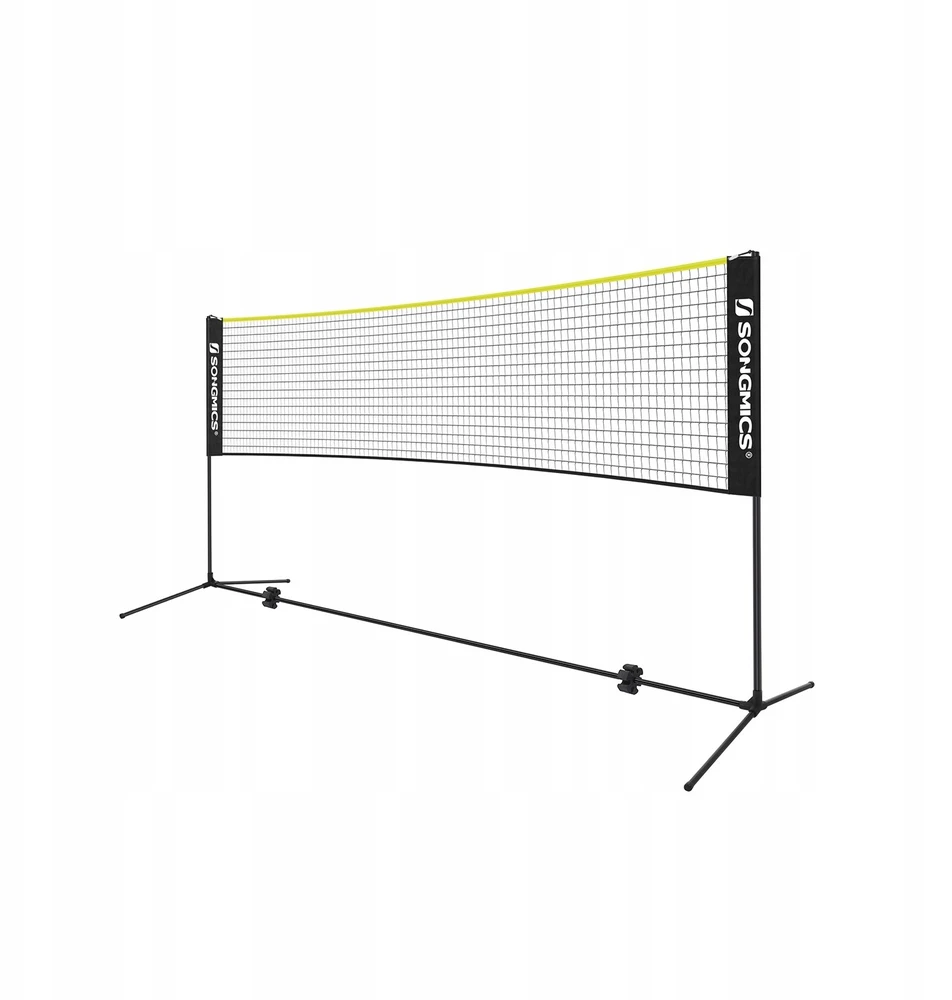 Songmics Badmintono tinklelis juodas ir geltonas