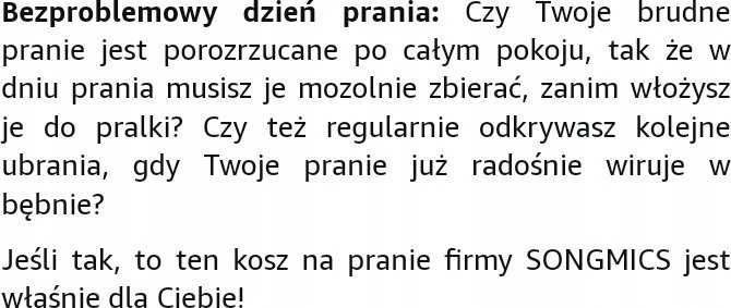 Songmics Skalbinių krepšys su 3 skyriais Natūralios spalvos
