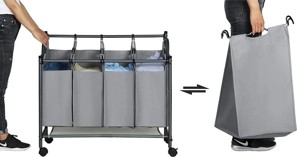 Songmics skalbinių krepšys 4 x 35 L