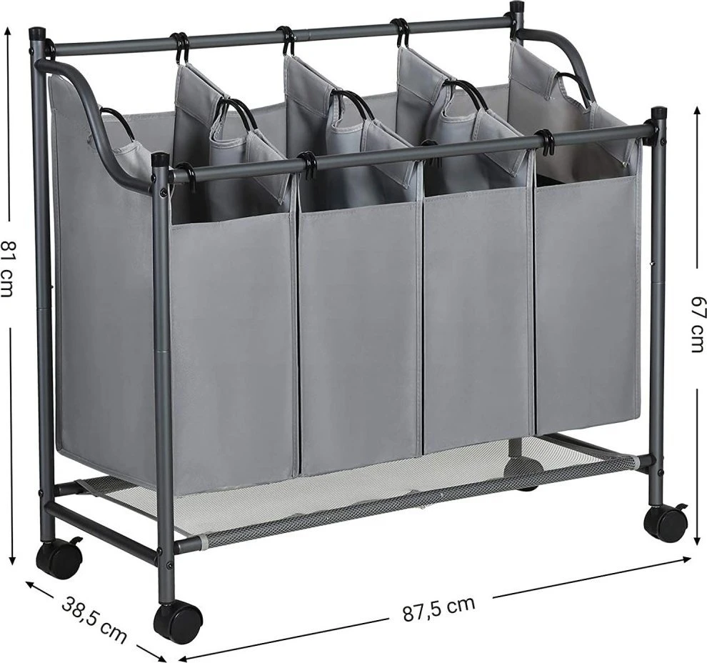 Songmics skalbinių krepšys 4 x 35 L