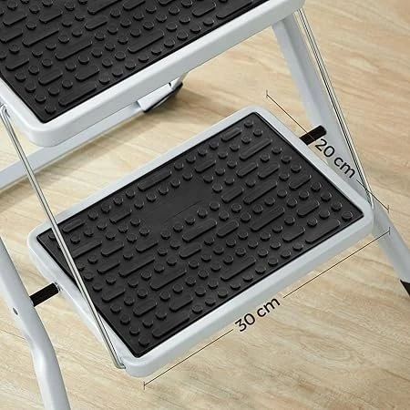 Songmics Plieninės kopėčios su 2 pakopomis