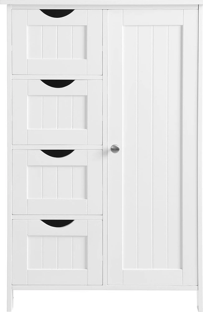 Songmics VASAGLE vonios kambario spintelė 55 × 82 × 30 cm su 4 stalčiais, LHC41W