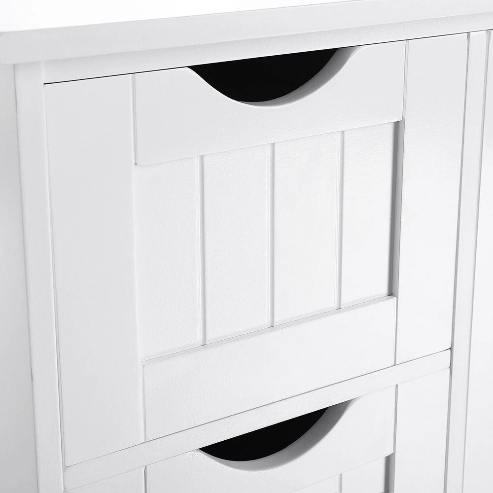 Songmics VASAGLE vonios kambario spintelė 55 × 82 × 30 cm su 4 stalčiais, LHC41W