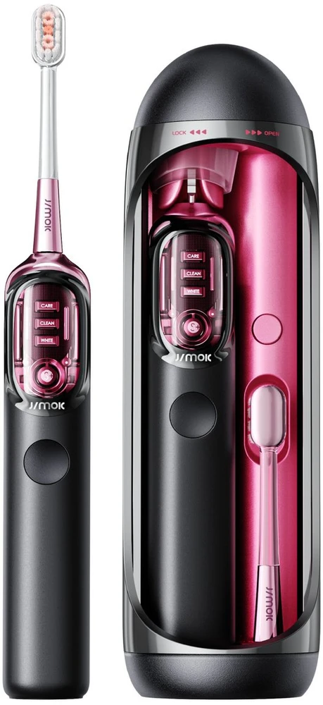 Dantų šepetėlis Šepetėlis Jimok Soniczna do zębów Jimok J7 Pro Dream Blackbery IPX7 4 antgaliai