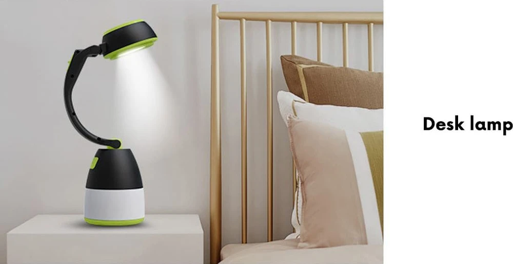 Lampa „Maclean“ 3 viename LED lempa, stovyklavimo, stalo, žibintuvėlis, 1 W, 60–200 lm, šaltai balta 6000 K, maitinama 3 x AA 1,5 V baterijomis, MCE294