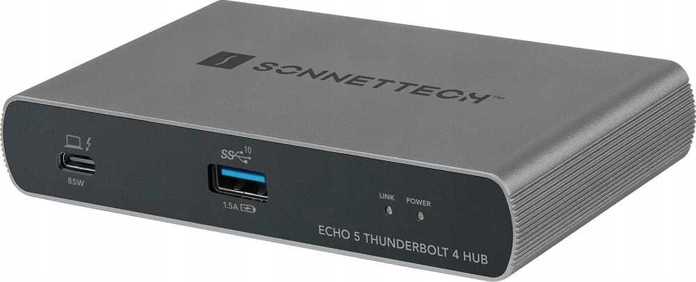 Sonnet Echo 5 Thunderbolt 4 Hub priekinio skydelio vaizdas