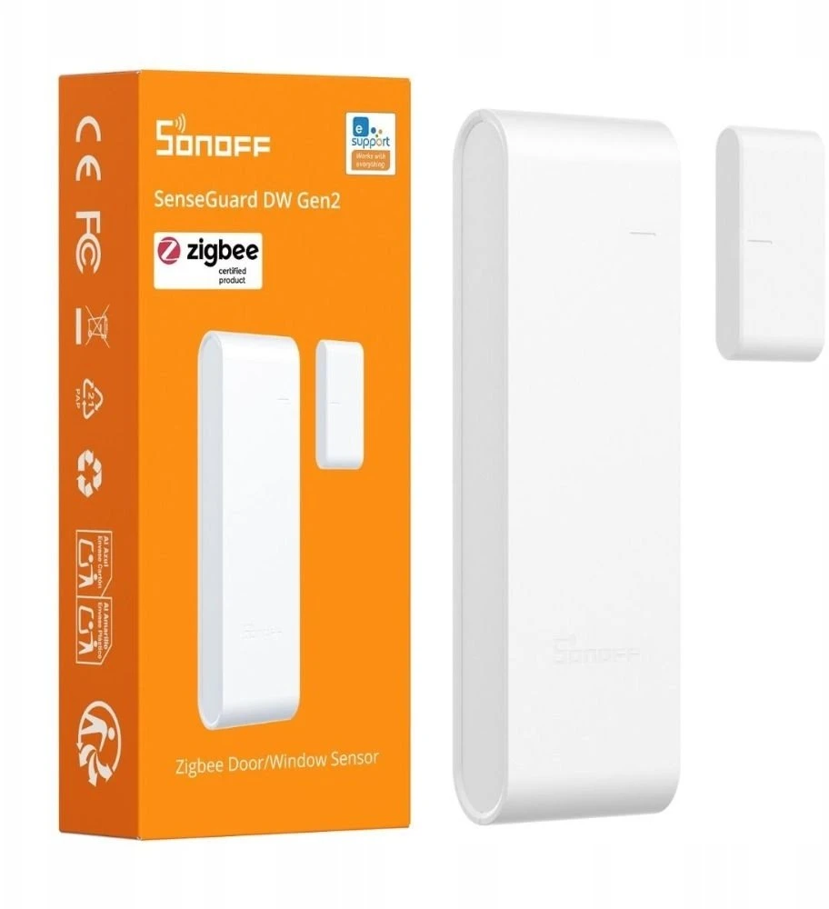 SONOFF SenseGuard DW Gen2 durų langų Zigbee magnetinis sensorius