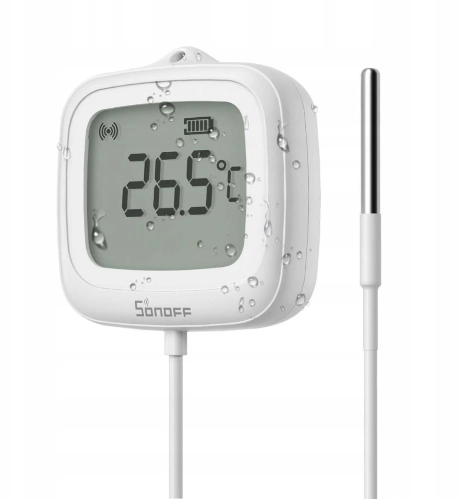 Sonoff SNZB-02LD Zigbee 3.0 temperatūros belaidis sensorius IP65