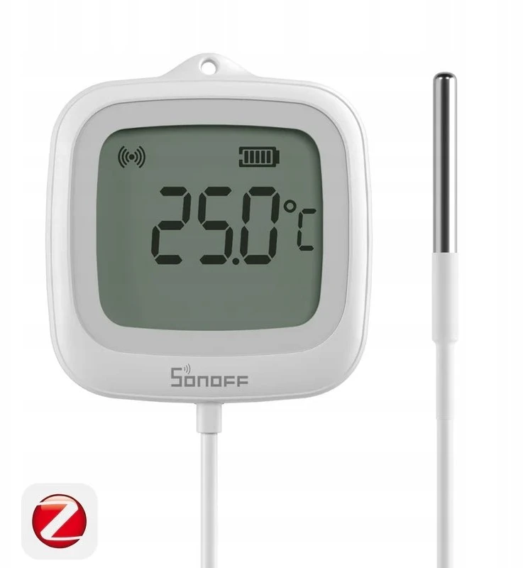 Sonoff SNZB-02LD Zigbee 3.0 temperatūros belaidis sensorius IP65