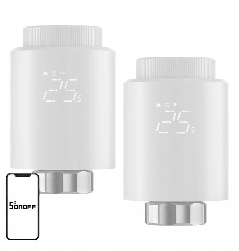 SONOFF ZigBee TRVZB termostatinė galvutė, 2 vnt.