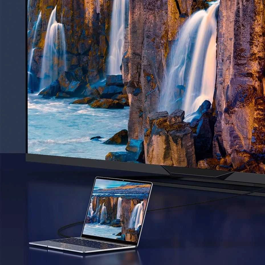 Kabelis HDMI-HDMI kištukai 2.0m (HDMI 2.1) juodas 8K 60Hz 48Gbps / 4K 120Hz, BASEUS