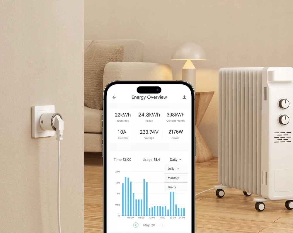 Sonoff S60ZBTPF ZigBee išmanusis kontaktas (2vnt)