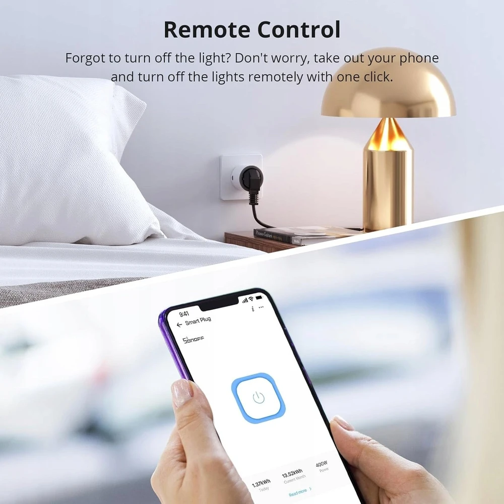 Sonoff S60TPF WiFi smart socket (4pak)