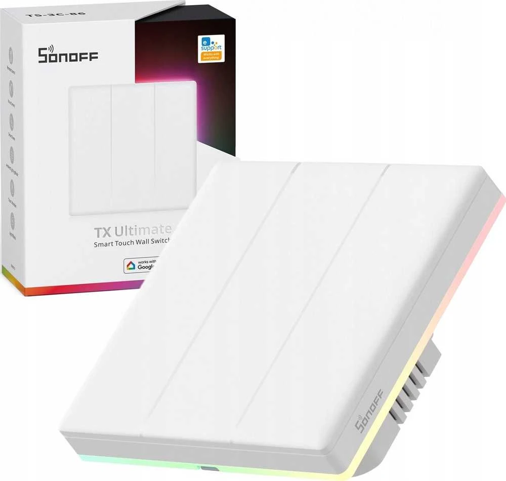 Sonoff TX Ultimate WiFi eWelink remote jutiminis 3 kanalų jungiklis