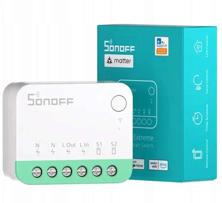 Sonoff MINI R4M Wifi relė suterinama su Matter (MINIR4M)