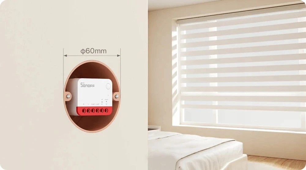 Sonoff MINI-ZBRBS išmanusis „ZigBee“ mini jungiklis