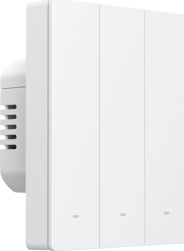 SONOFF M5 3 klavišų sieninis jungiklis 80mm pločio baltas M5-3C-80