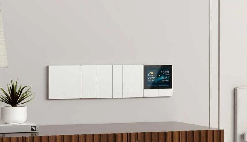 SONOFF M5 1 klavišo sieninis jungiklis 86mm pločio baltas M5-1C-86