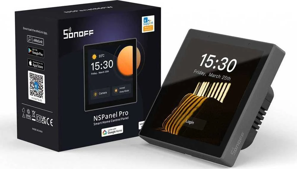 SONOFF NSPanel Pro išmanioji valdymo panelė, Zigbee 3.0, BT, Wi-Fi