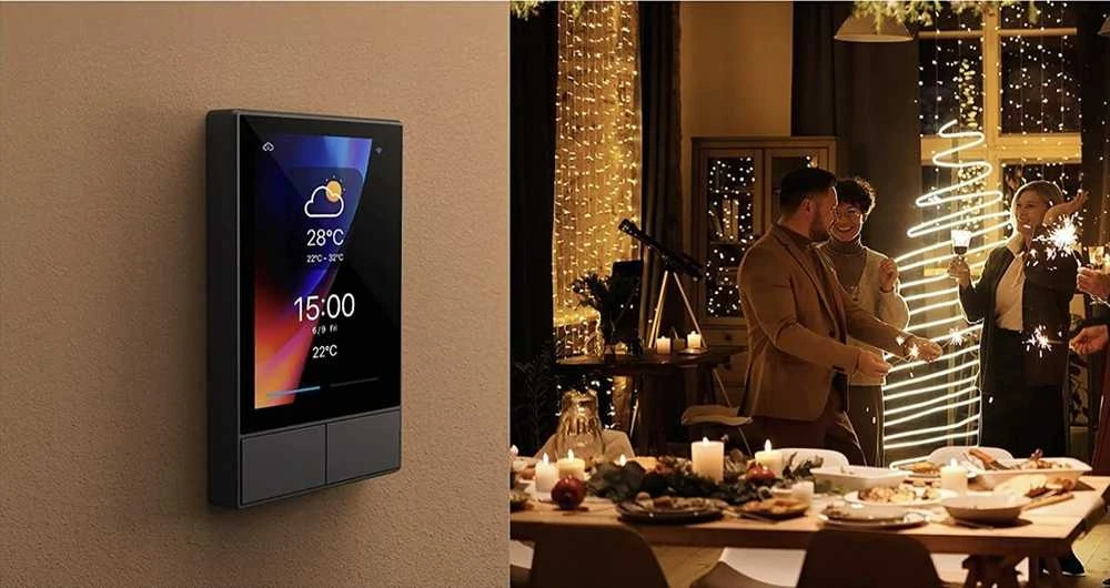 Smart WiFi control panel SONOFF NSPanel (juodas, 120mm)