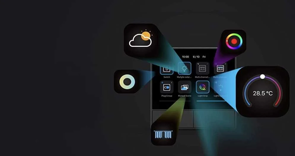 Smart WiFi control panel SONOFF NSPanel (juodas, 120mm)