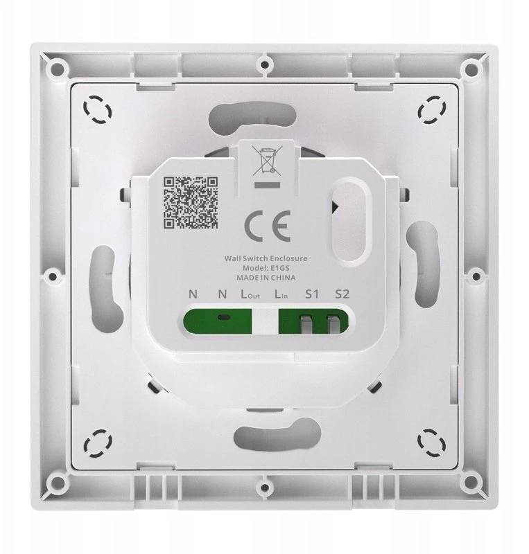 SONOFF E1GS sieninio jungiklio korpusas (su N)